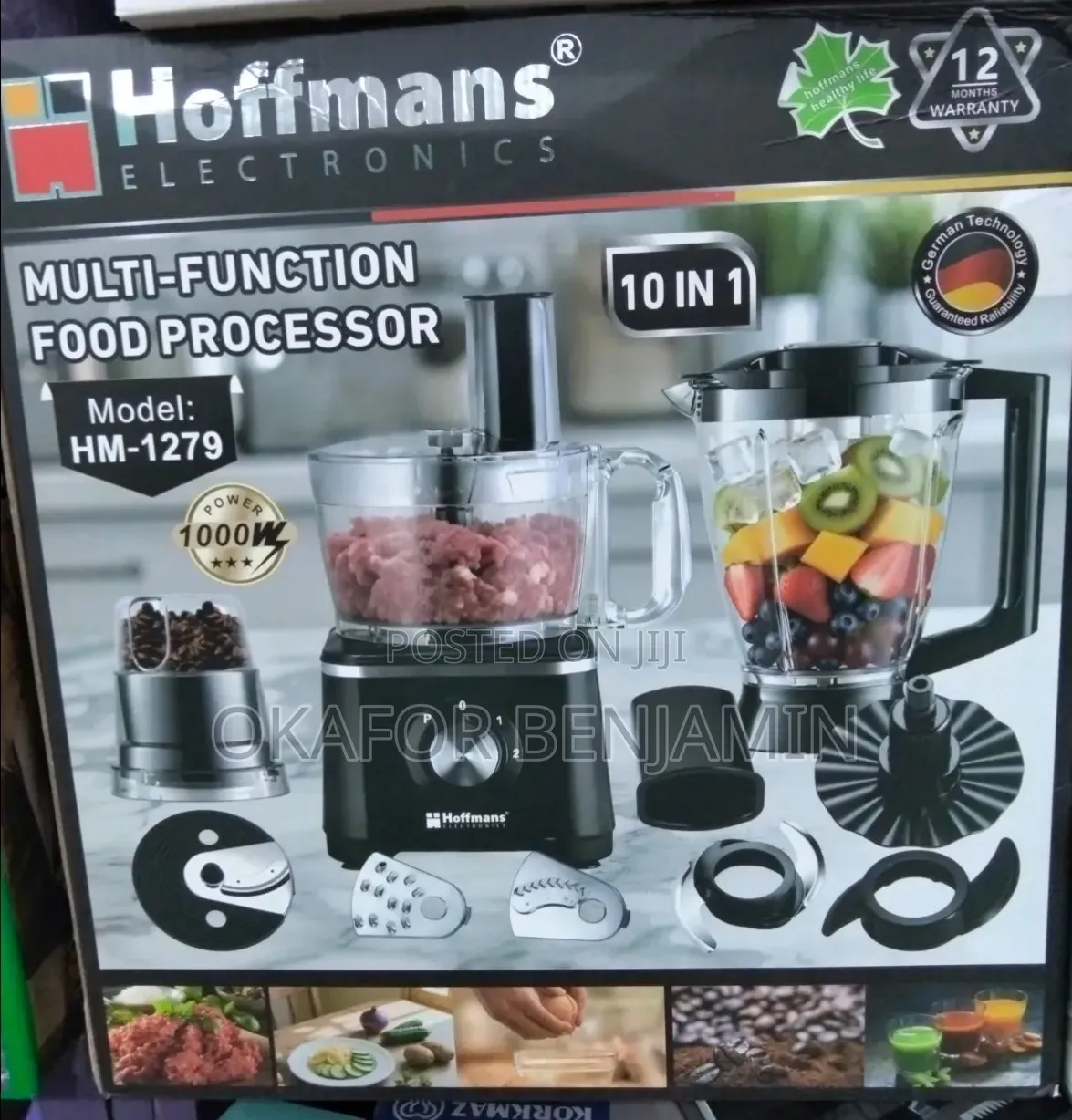 Multifunctional Hoffman's 10 In1 Food Processor