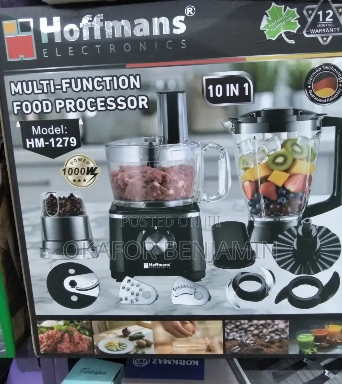 Multifunctional Hoffman's 10 In1 Food Processor