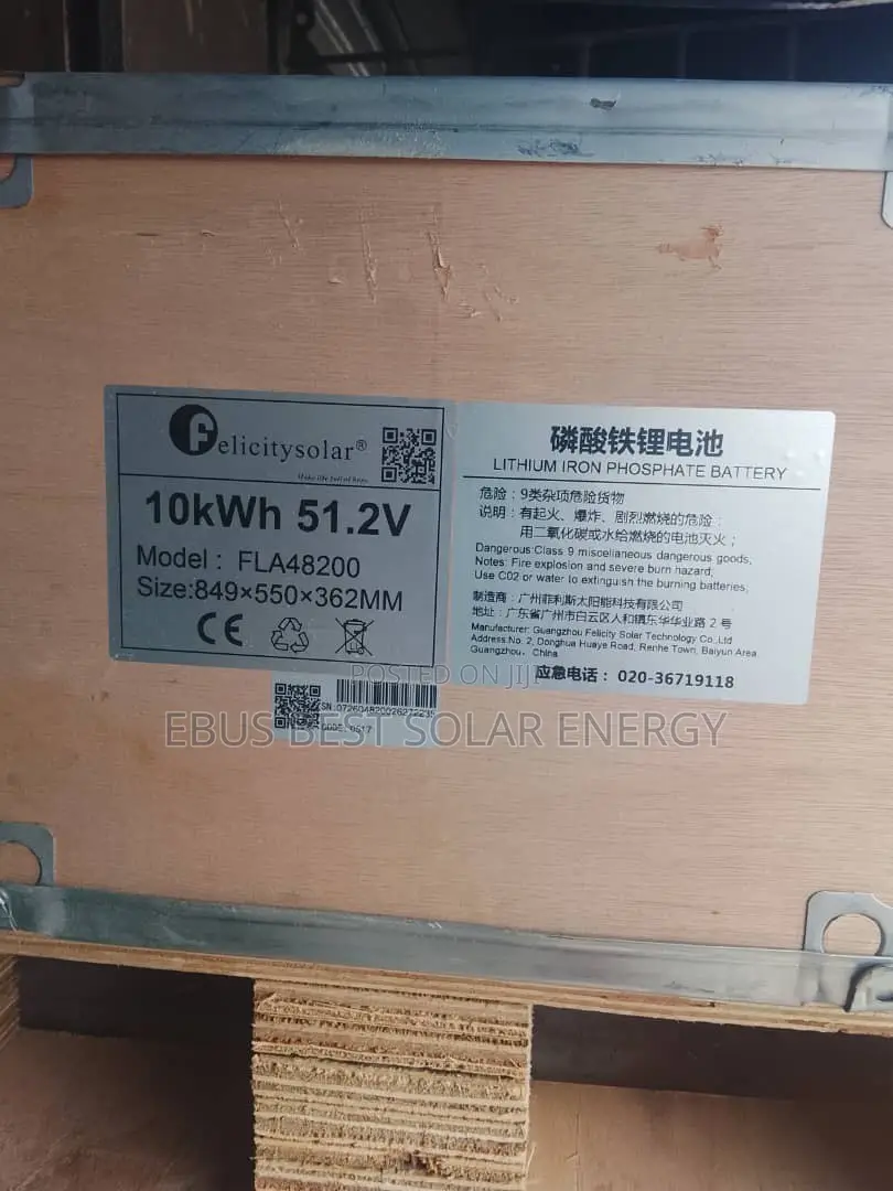 Felicity 10kwh 51.2v Solar Battery