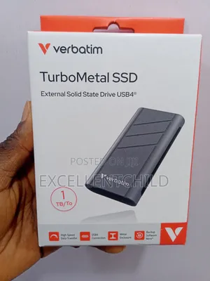 Verbatim TurboMetal 1TB External SSD USB4 3700mbs R/3600mb W