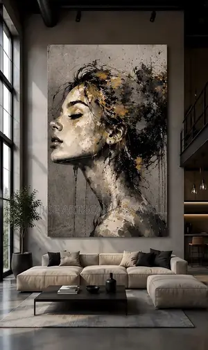 Dramatic Abstract Portrait of a Woman