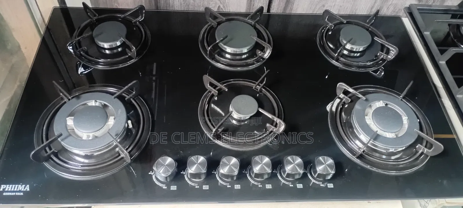 Phiima 6 Burner Built in Gas Cooker Hub