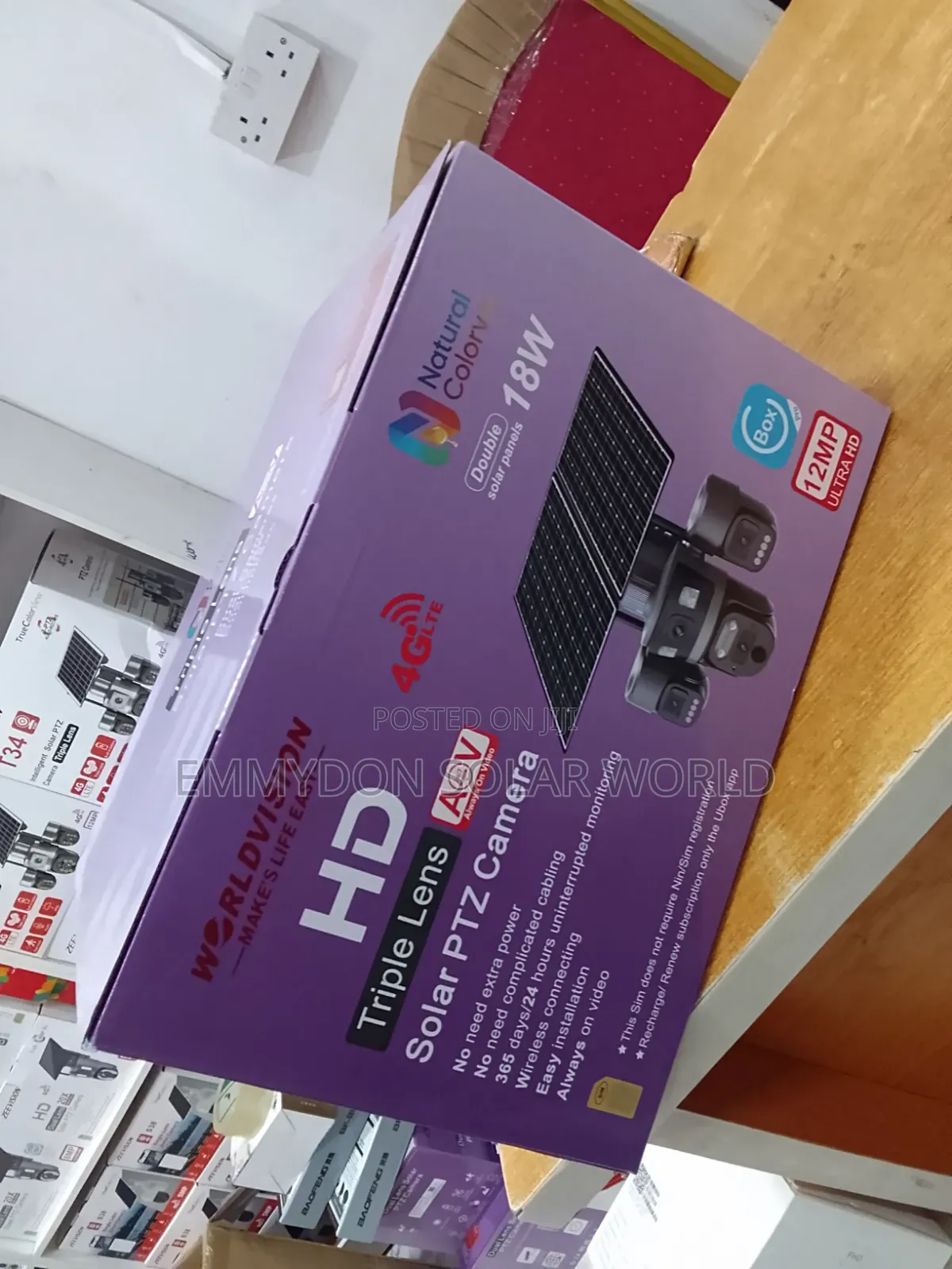 PTZ Solar Camera Triple Lens U Box