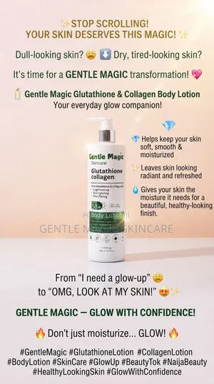 Gentle Magic Glutathione + Collagen Body Lotion 500ml
