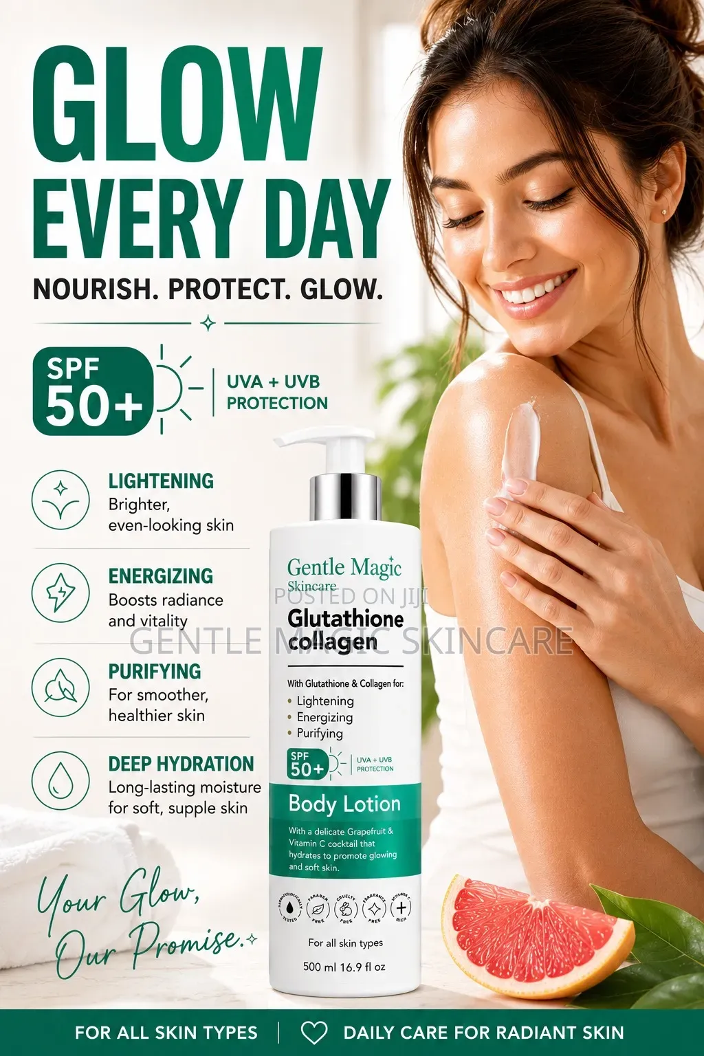 Gentle Magic Glutathione + Collagen Body Lotion 500ml
