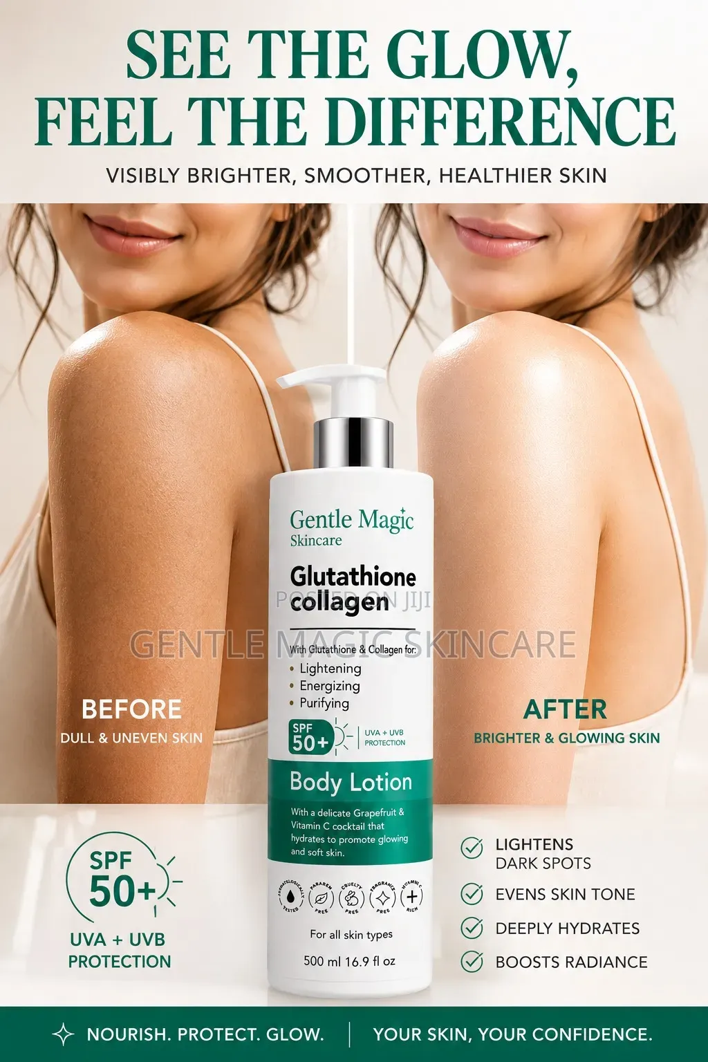 Gentle Magic Glutathione + Collagen Body Lotion 500ml