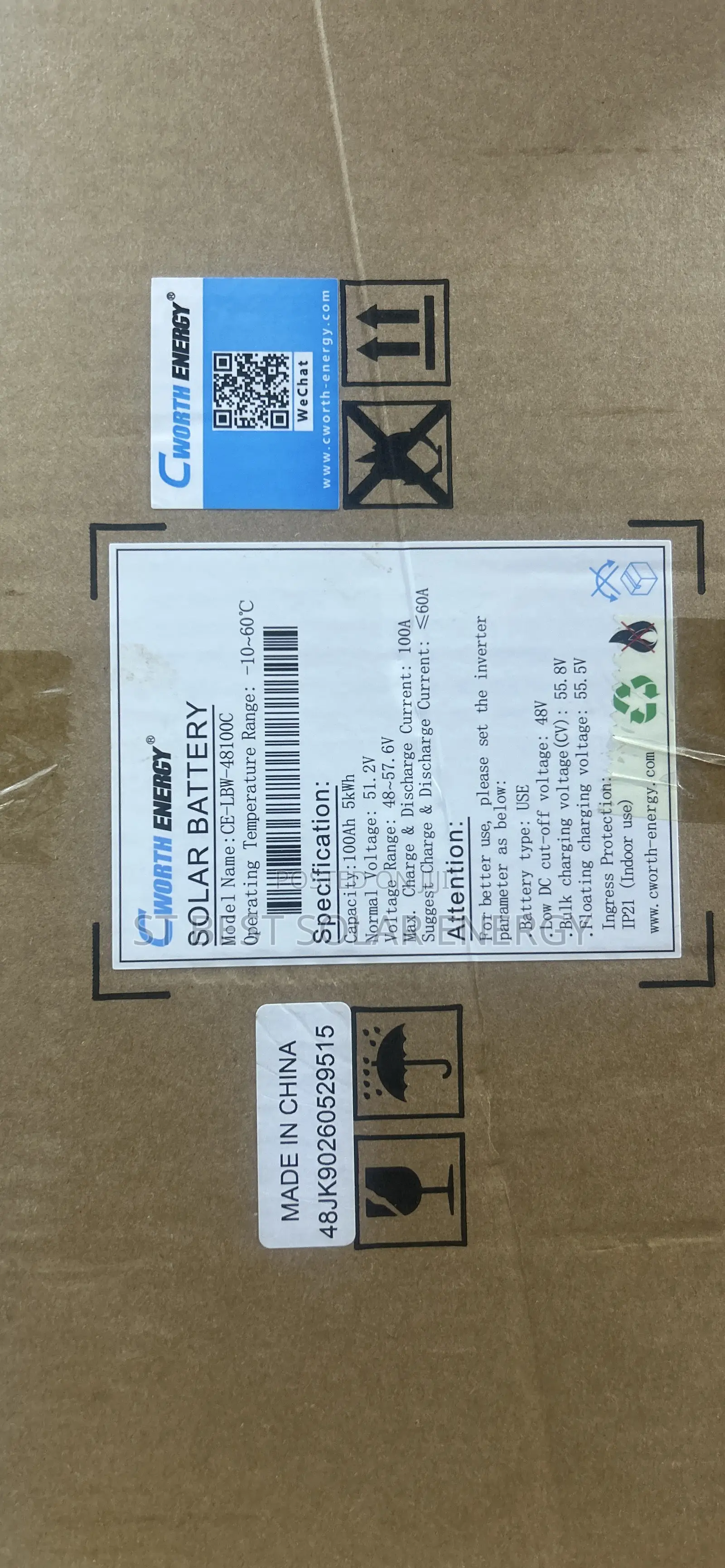 5kwh/48v Cworth Lithium Ion Battery