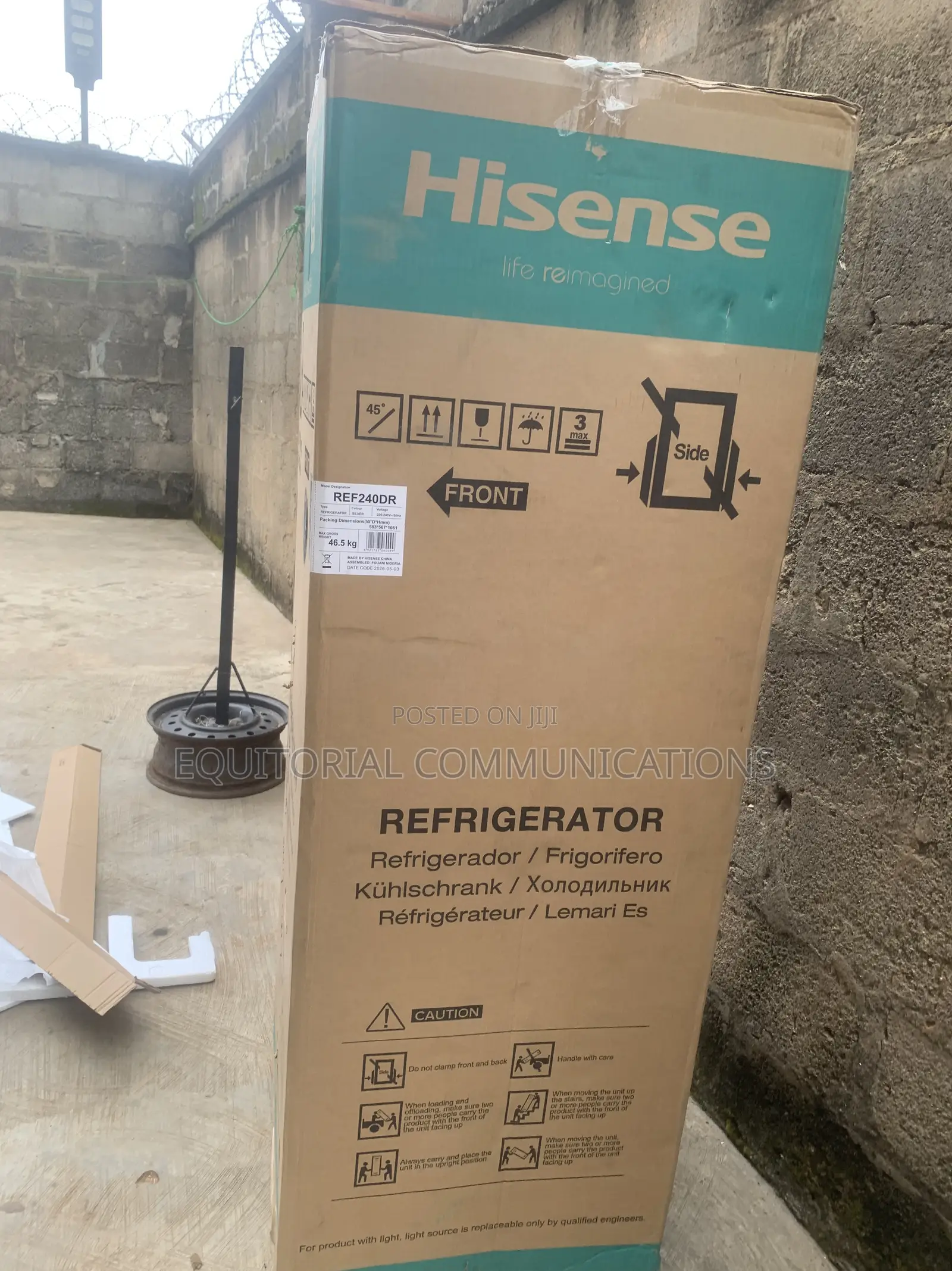Hisense Fridge Freezer – 240L Spacious Interior