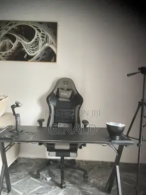 Complete Game Table and Chairs, Neatly Used With Led Lights.