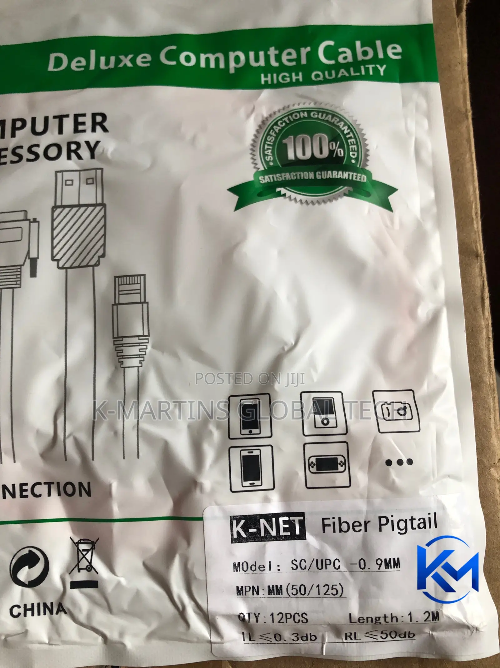 Fibre Optic Pigtail Lc Sc Multimode Mm Om1 Om2 Om3 Om4 10 Pieces