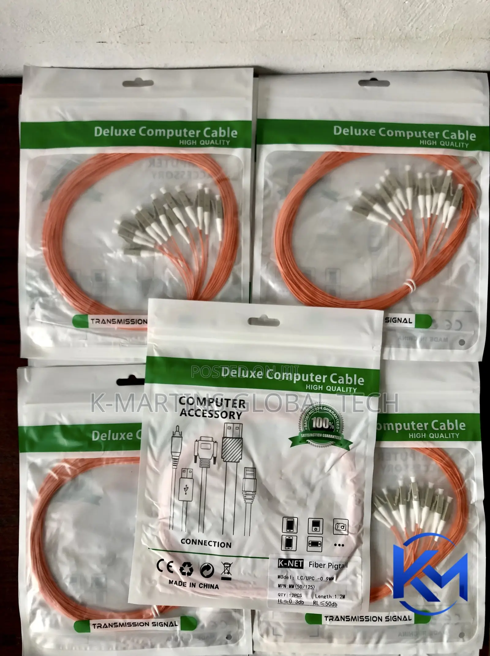 Fibre Optic Pigtail Lc Sc Multimode Mm Om1 Om2 Om3 Om4 10 Pieces
