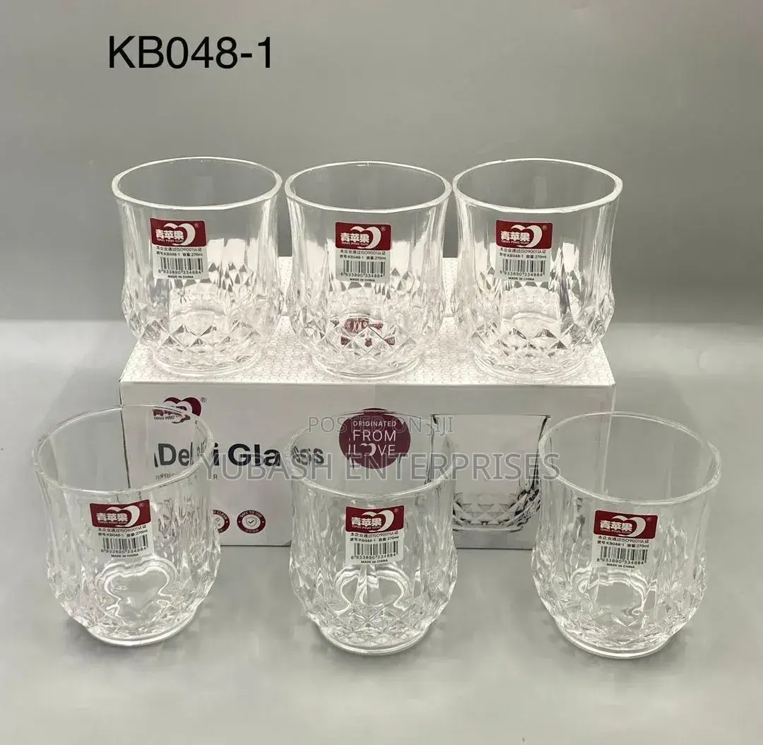 6pcs Quality Whisky Glass Cup