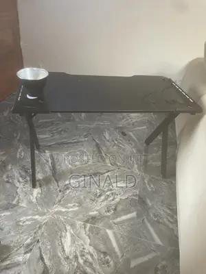 Complete Game Table and Chairs, Neatly Used With Led Lights.