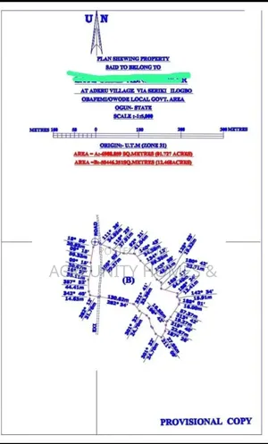 800 Acres of Farmland for Sale at Aderu Village, Obafemi, Ajebo Road