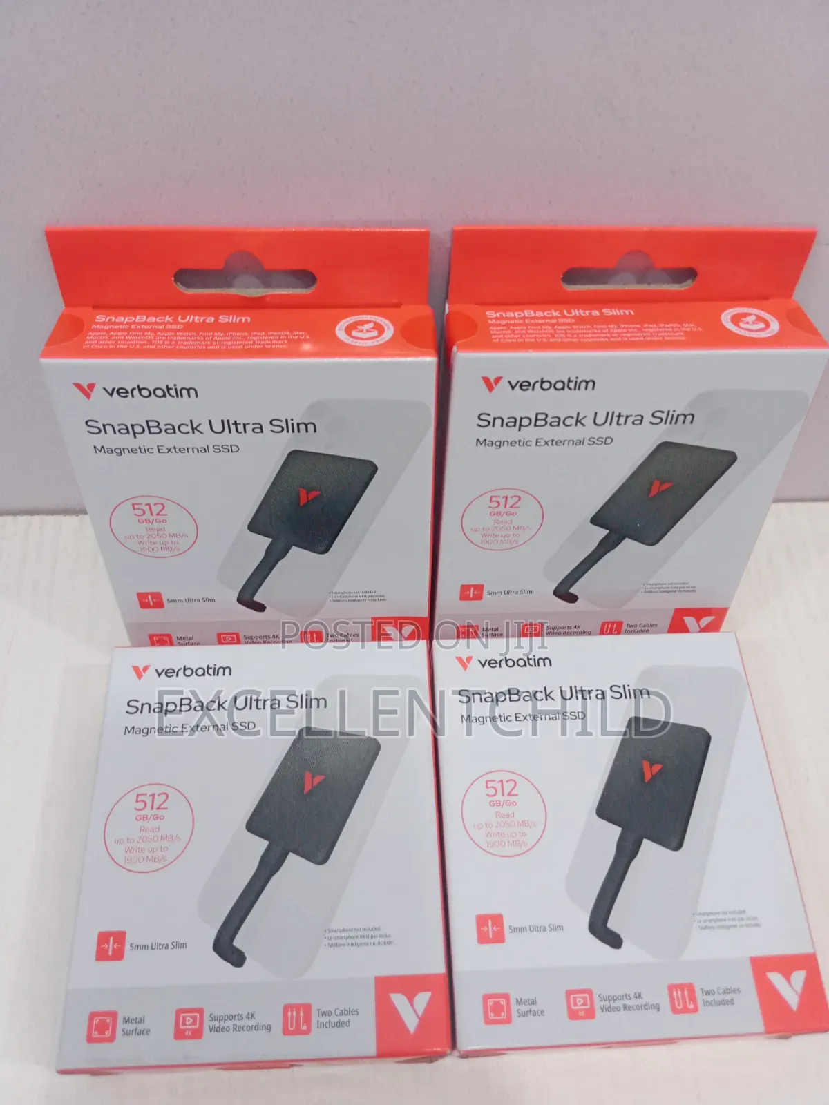 Verbatim 512GB SnapBack Ultra Slim Magnetic Portable SSD