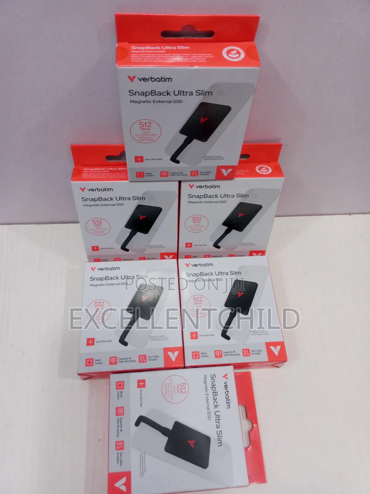 Verbatim 512GB SnapBack Ultra Slim Magnetic Portable SSD