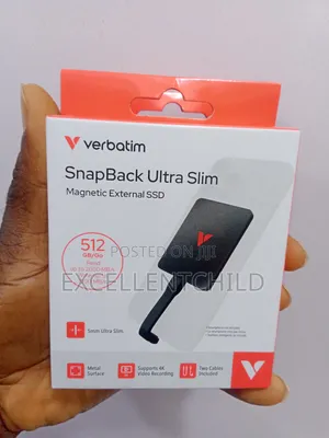 Verbatim 512GB SnapBack Ultra Slim Magnetic Portable SSD