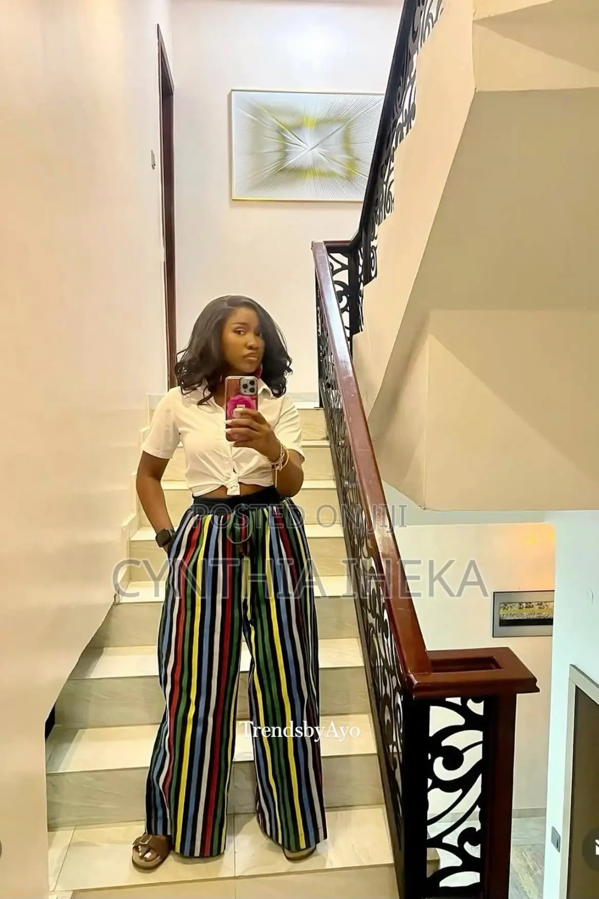 Female Aso Oke Trousers