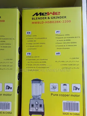 Mewe Heavy Duty Blender 2200W