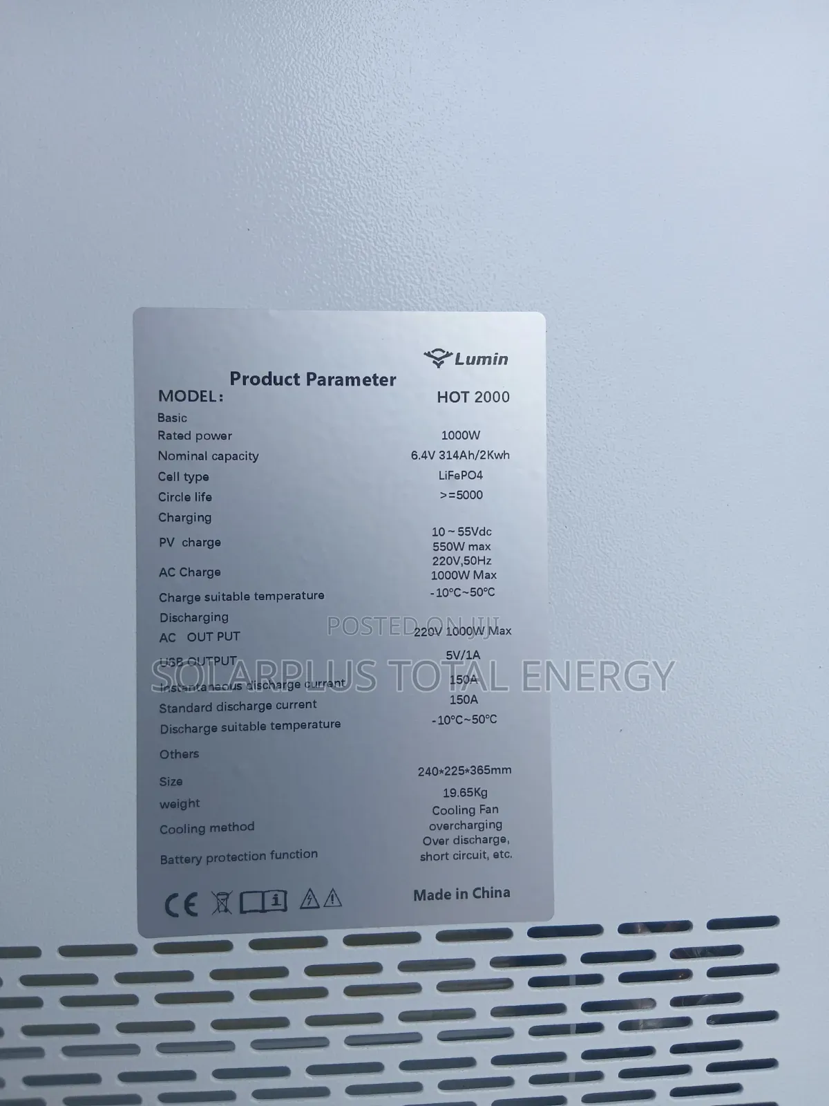 Lumin 1000w 2kwh Solar Generator