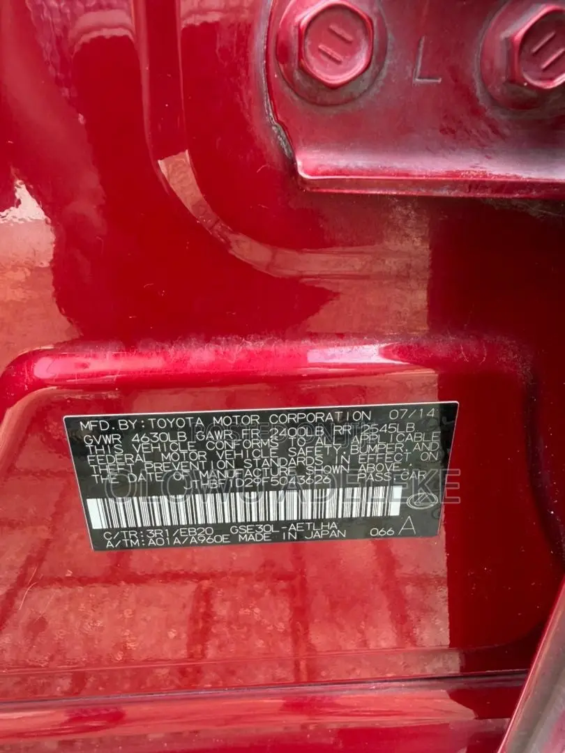 Lexus IS 250 4WD 2015 Red