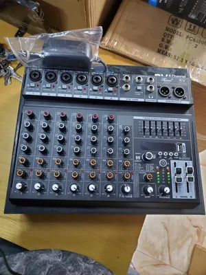 8-Channel Professional Audio Mixer Console.