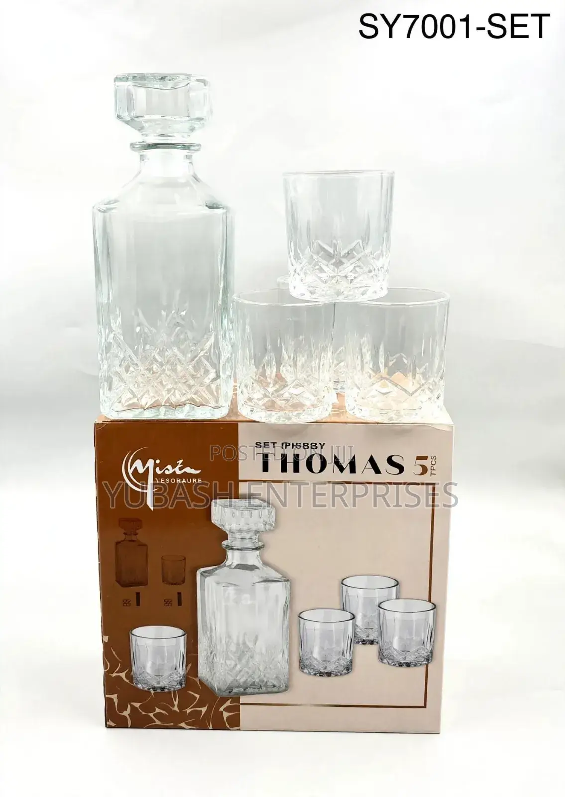 5pcs Quality Decanter Set (1decanter +4glasses)