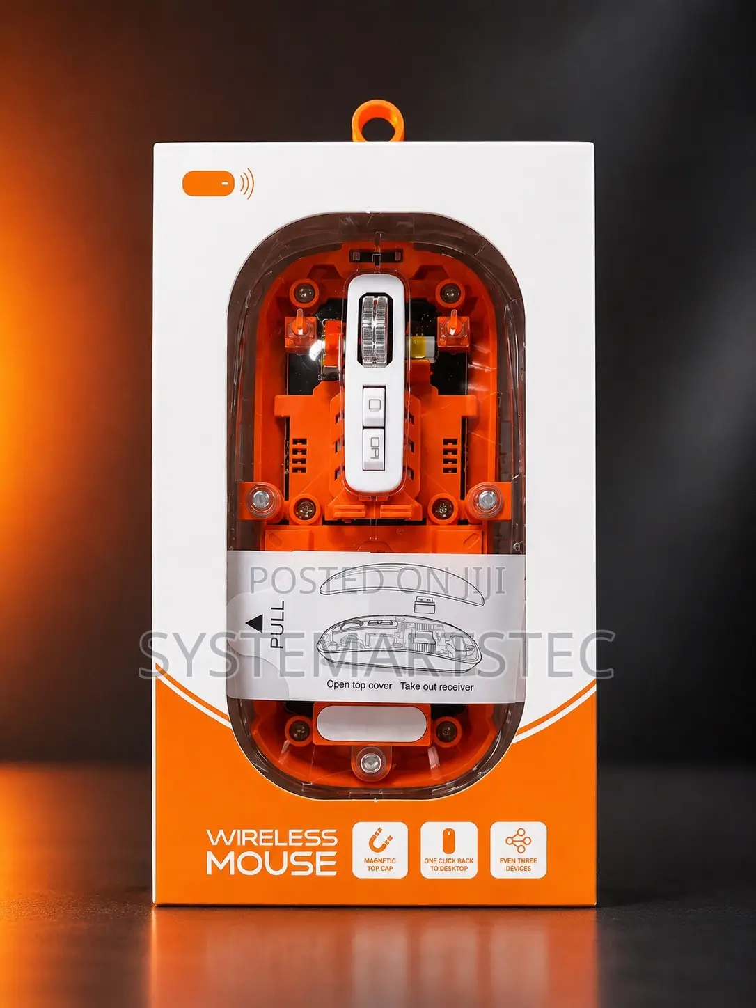 Transparent Wireless Mouse | Rechargeable | Bluetooth + 2.4G