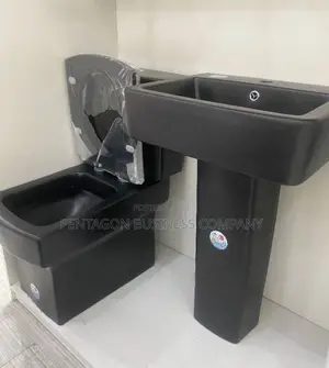 Matte Black Toilet Set