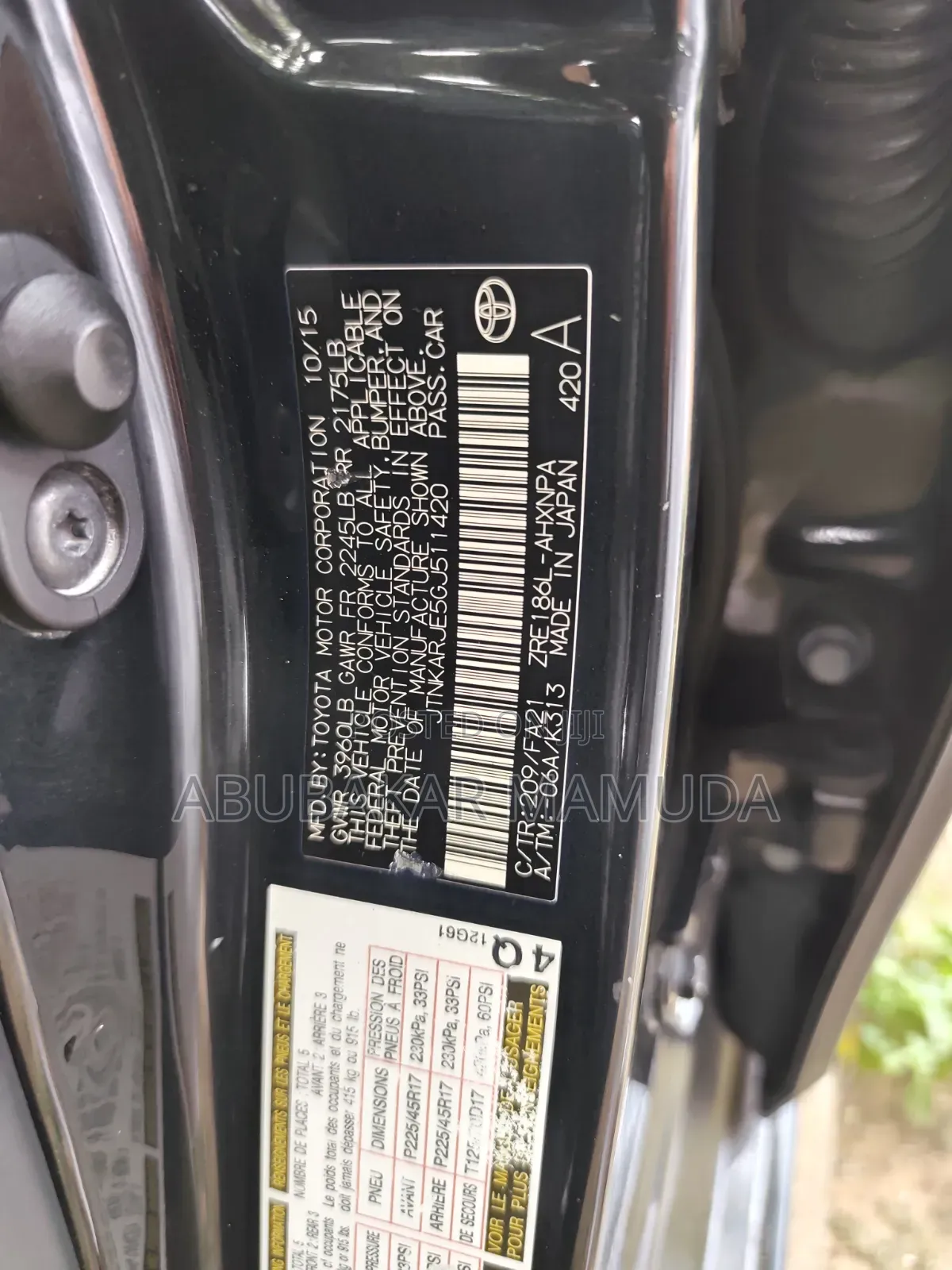 Toyota Corolla 2015 Black