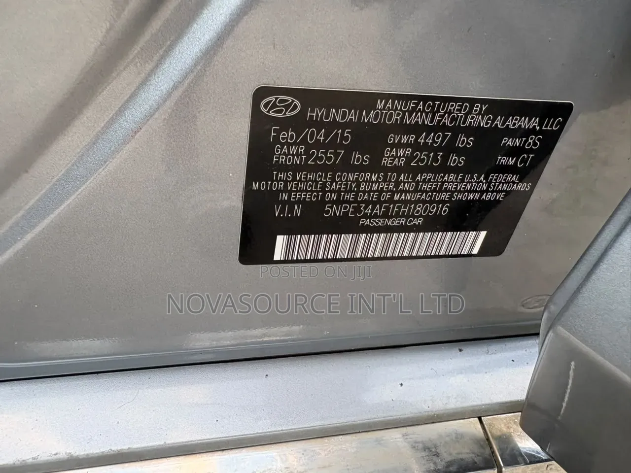 Hyundai Sonata 2015 Silver