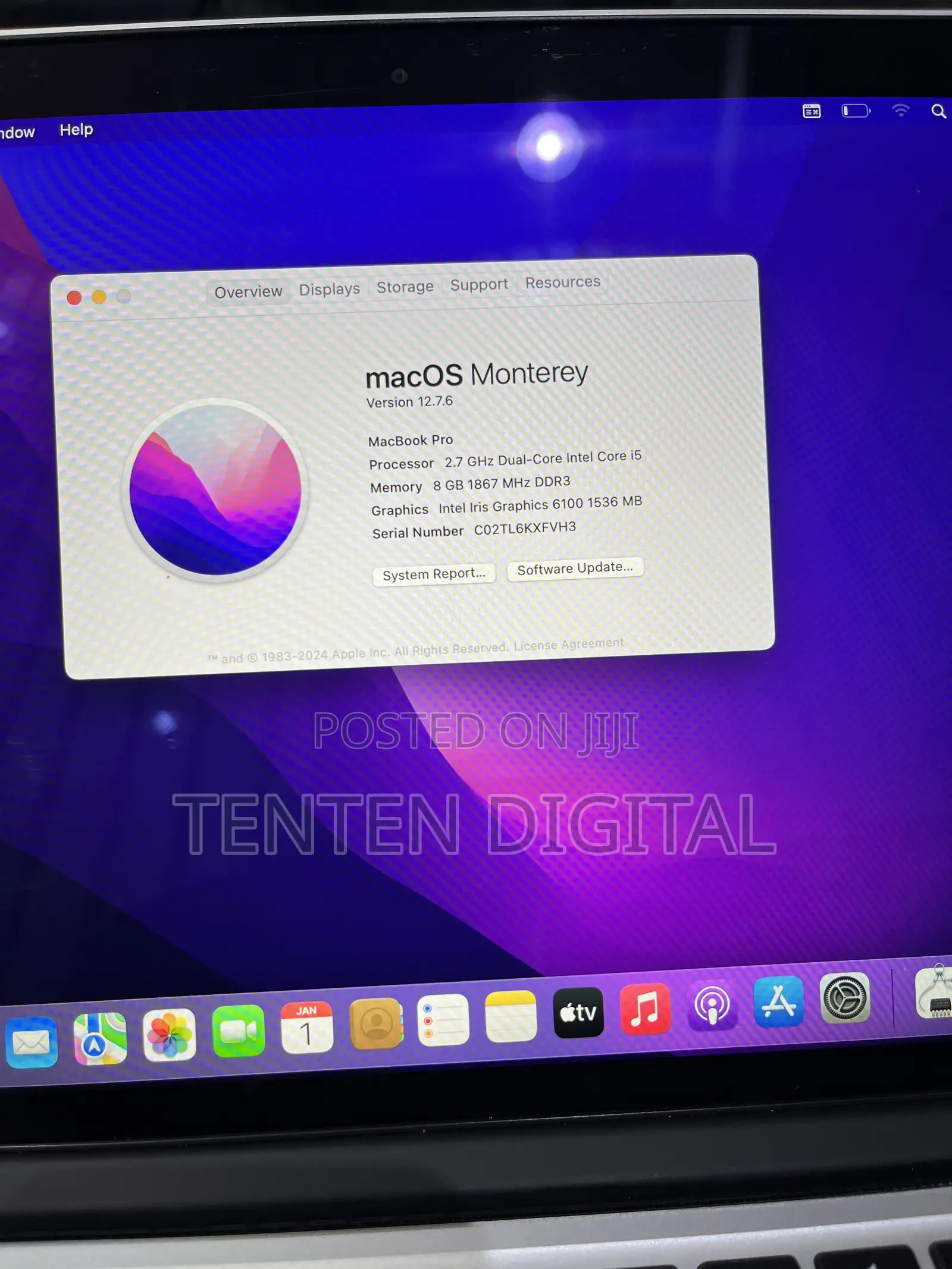 Laptop Apple MacBook Pro 2015 8GB Intel Core i5 SSD 256GB