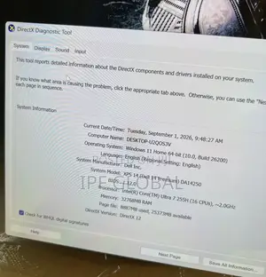 Laptop Dell 32GB Intel Core Ultra 7 SSD 1T