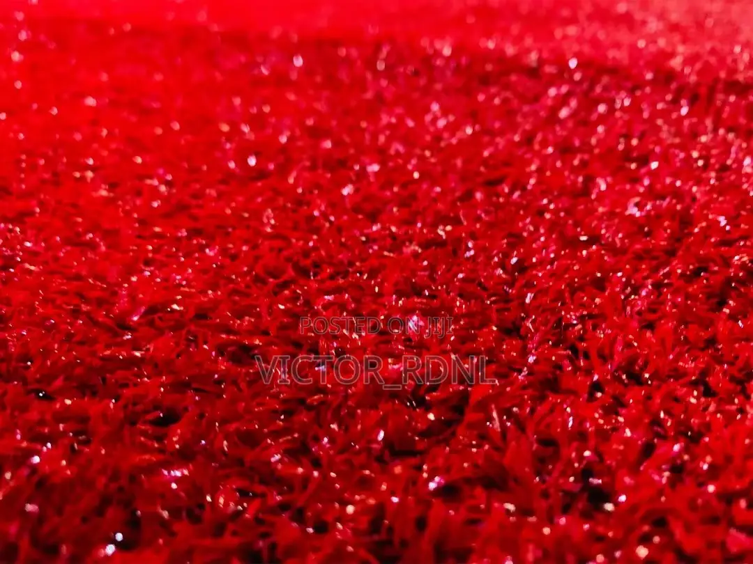 Red, Blue, Black, White Artificial Grass