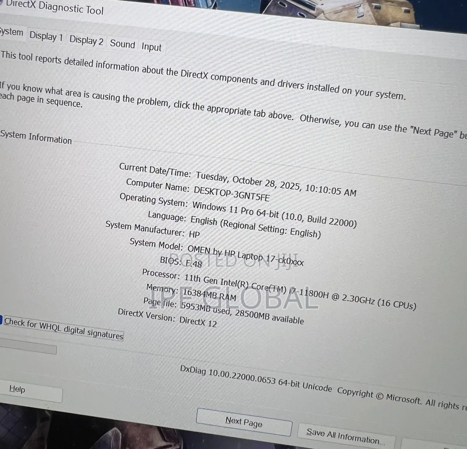 Laptop HP Omen 16 16GB Intel Core i7 SSD 512GB
