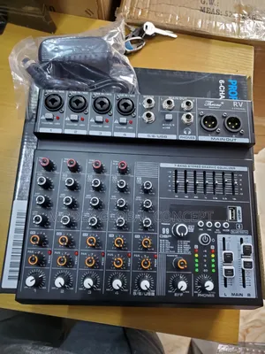 4-Channel Professional Audio Mixer Console.