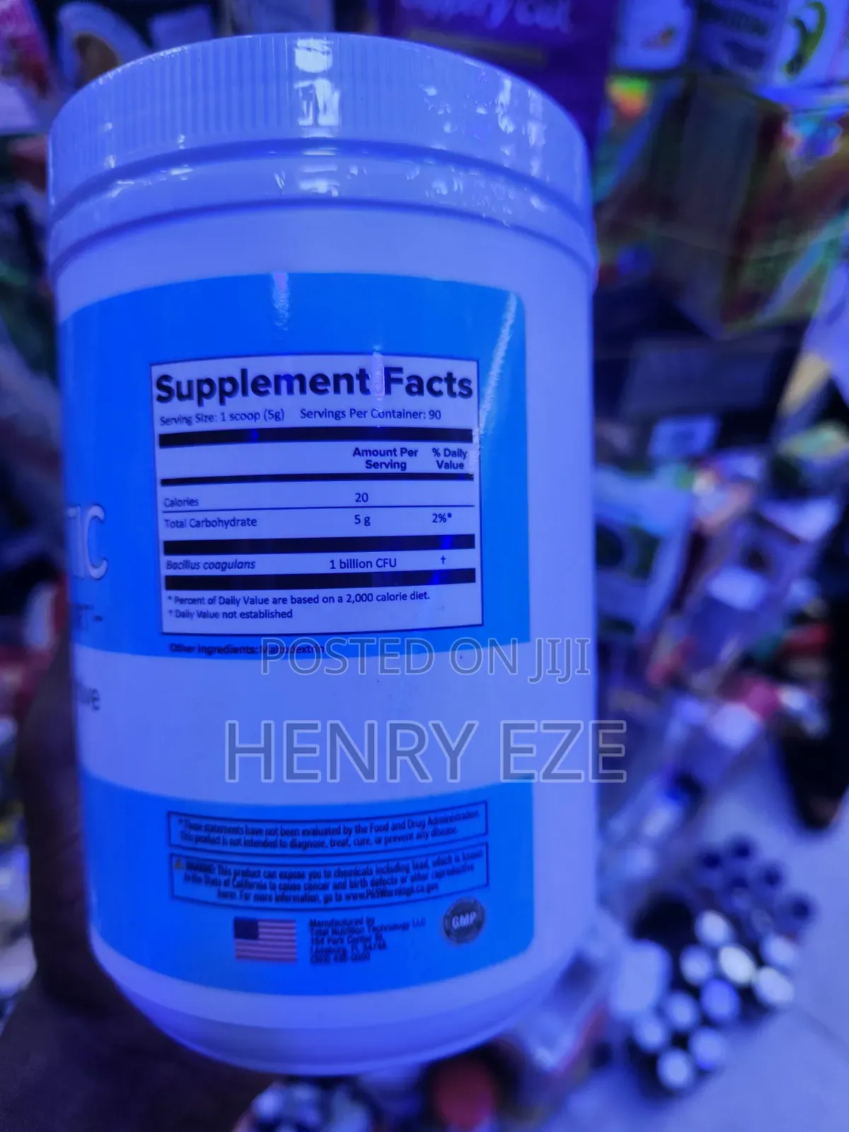 Total Nutrition Technology Probiotic Internal Support 1lb (454g) – Unf