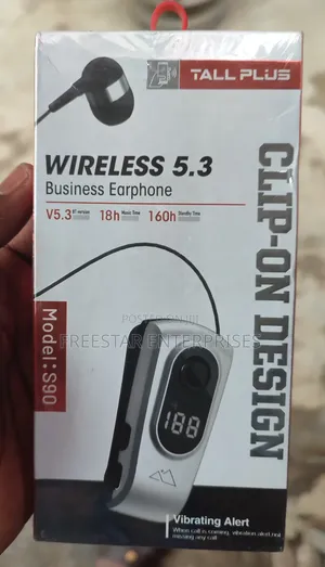 Tallplus S90 Clip on Business Clip Bluetooth Earphone.