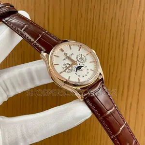 Patek Phillipe Leather Chronograph Watch