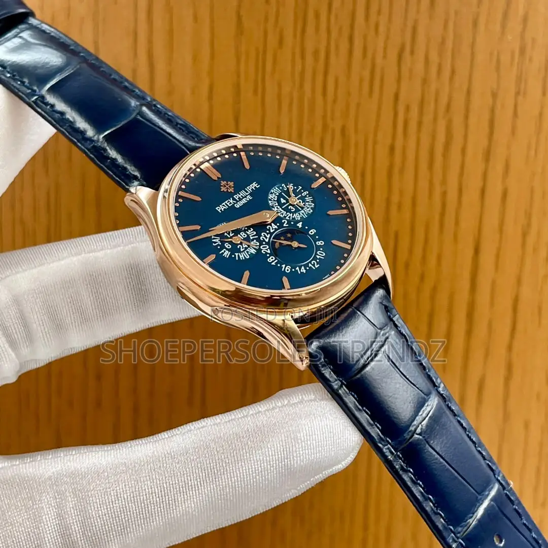 Patek Phillipe Leather Chronograph Watch