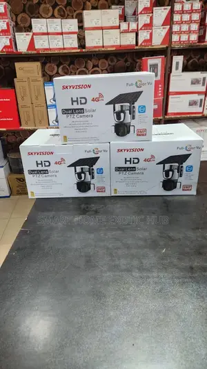 Skyvision Dual Lens 8MP Solar PTZ Security Camera (4G LTE)