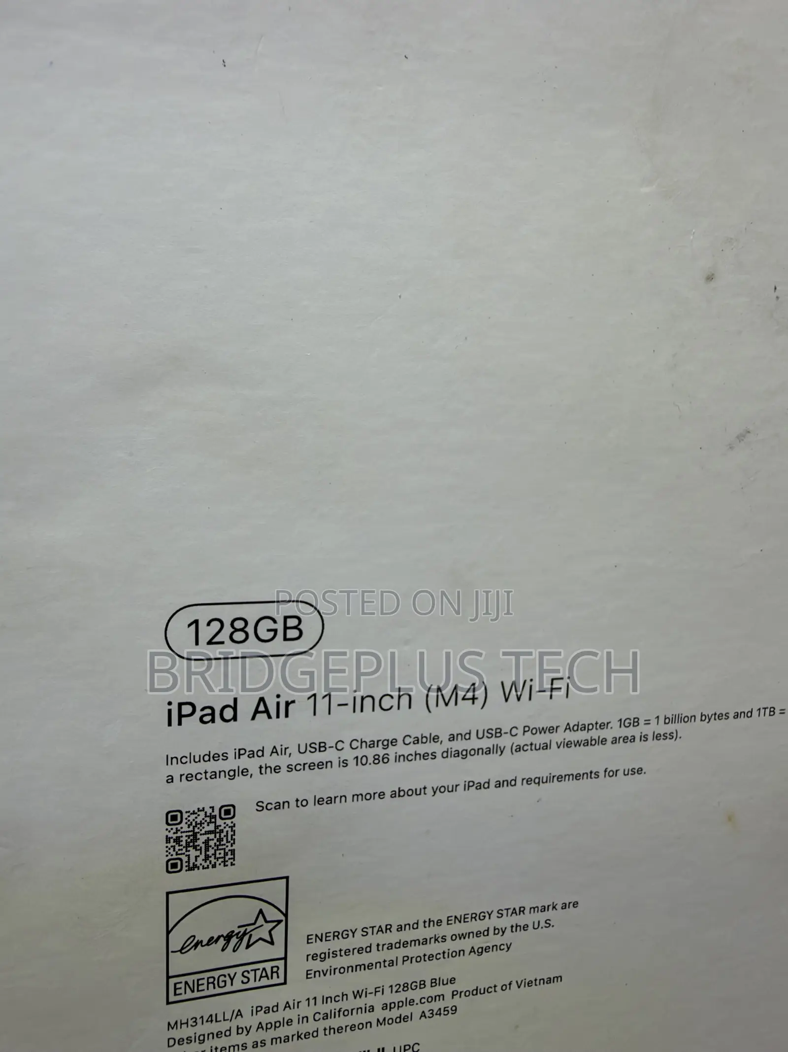 New Apple iPad Air 128 GB Blue