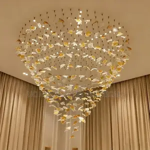 Modern Luxury Irregular Crystal Stone Pendant Chandelier Adjustable