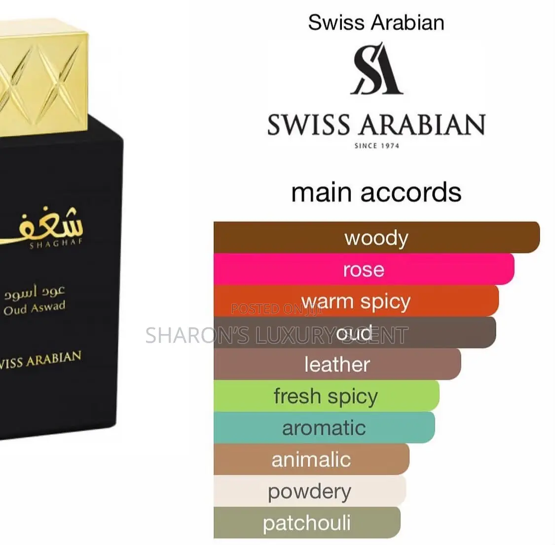 Swiss Arabian Shaghaf Oud Aswad Eau De Parfum 75ml