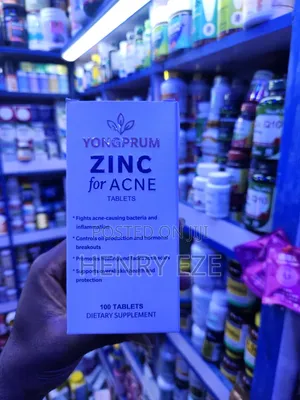 Yongprum Zinc for Acne – 100 Tablets | Dietary Supplement
