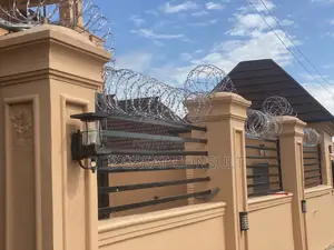 Razor Barb Wire on a Plot of Land