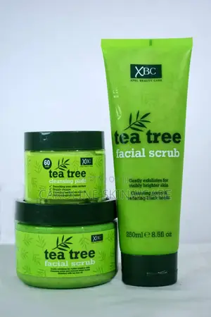 XBC Tea Tree Facial Scrub 250ml – Exfoliating Face Scrub