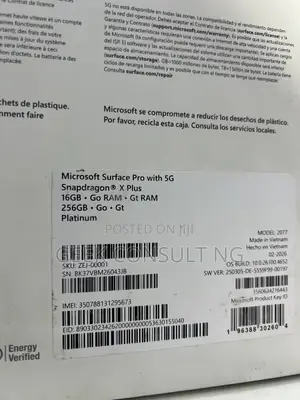 New Microsoft Surface Pro 11th Edition, a Copilot+ PC 16GB SSD 256GB