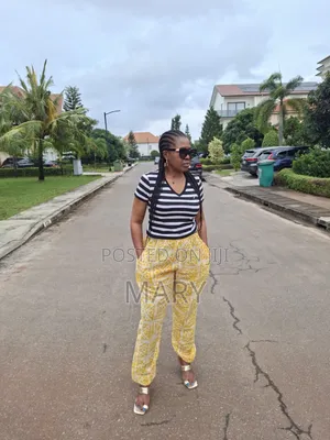 Yellow Adire Trousers