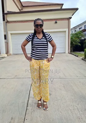 Yellow Adire Trousers